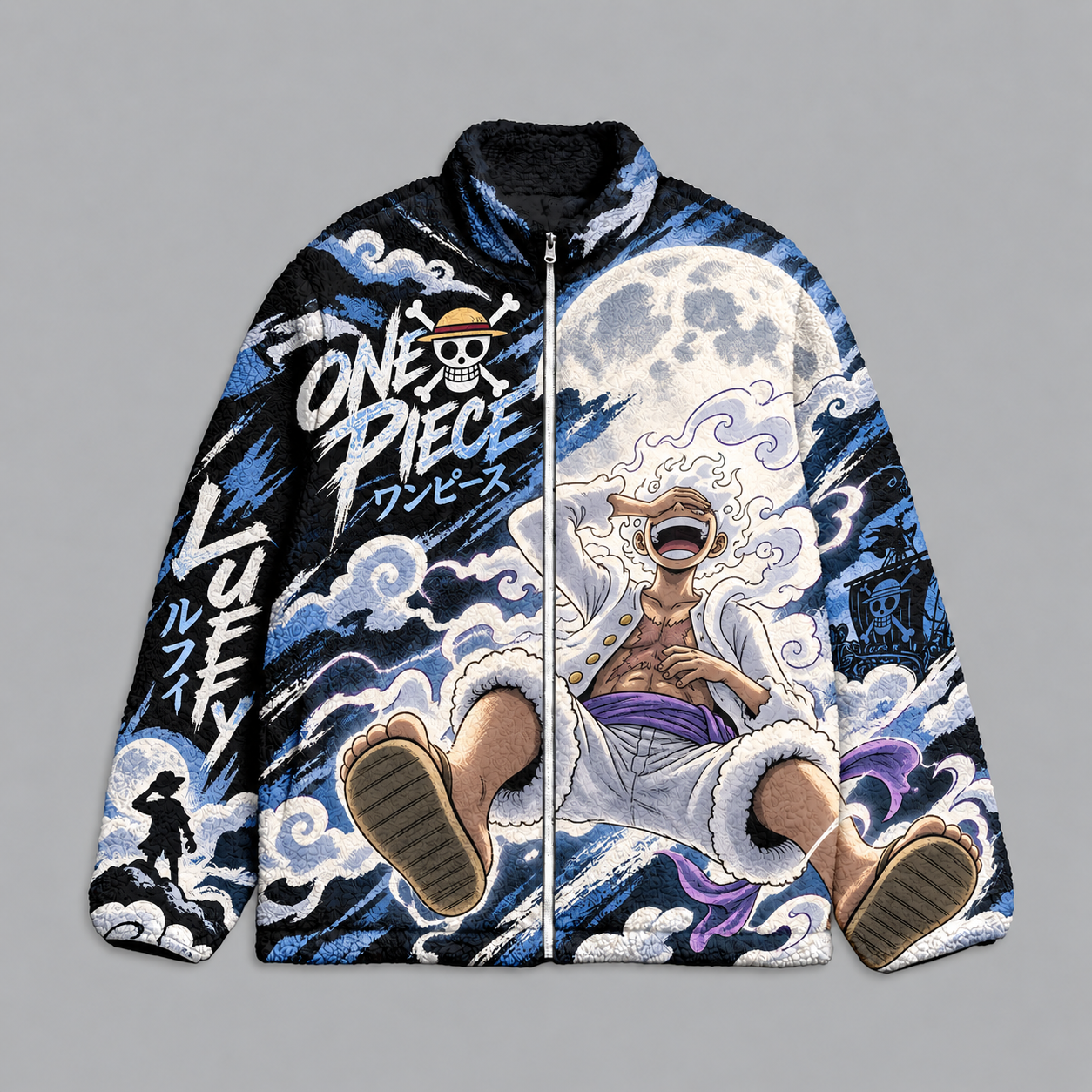 One Piece Luffy Gear5 Sherpa Jacket | Anime