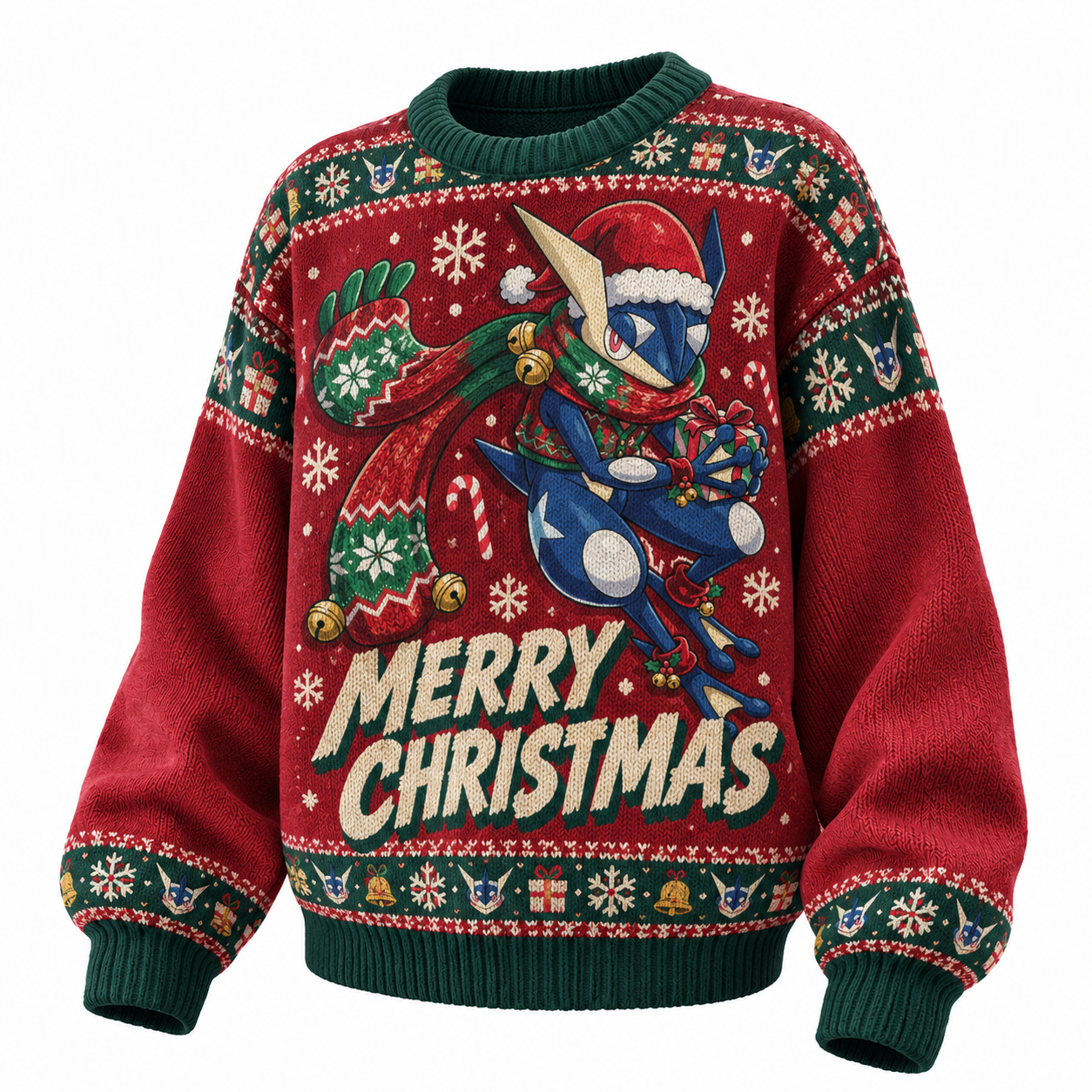 Pokemon Greninja Ugly Christmas Sweater