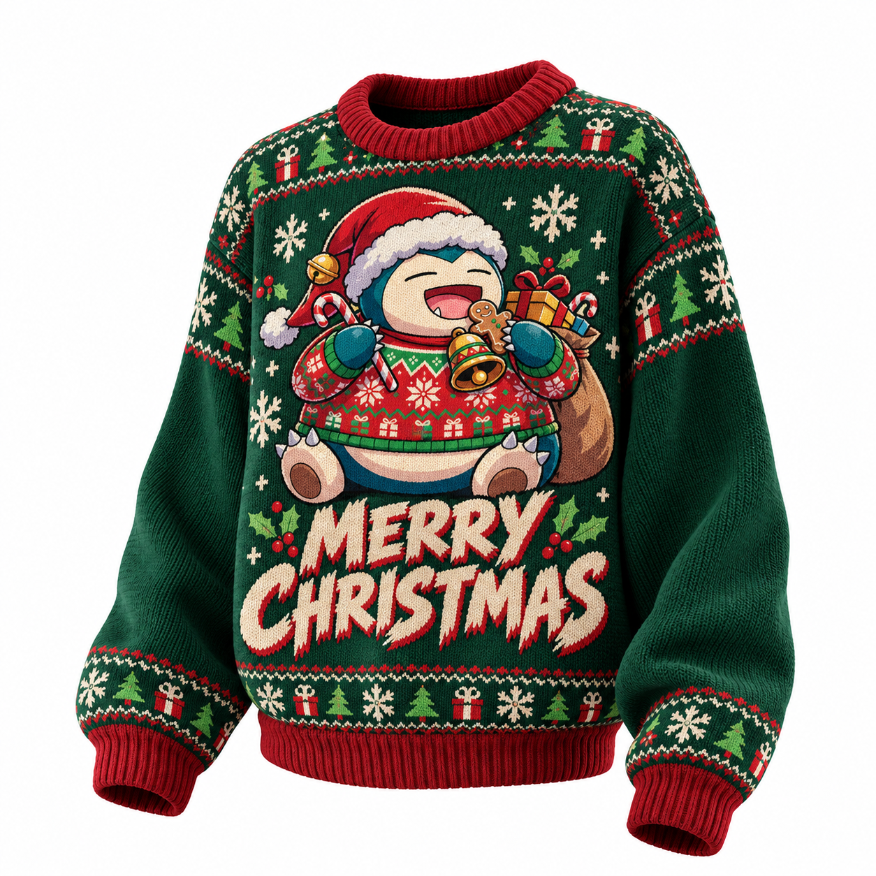 Pokemon Snorlax Ugly Christmas Sweater