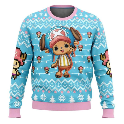 Cute Chopper Ugly Fuzzy Christmas Sweatshirt