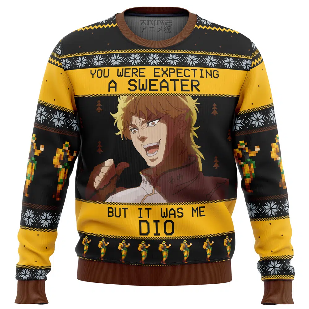 Dio Brando Ideal JoJo's Bizarre Adventure Gift Ugly Christmas Sweater