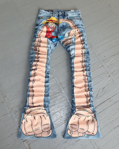 One Piece Luffy Jeans