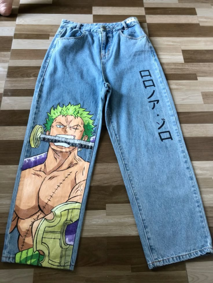 One Piece Zoro Jeans