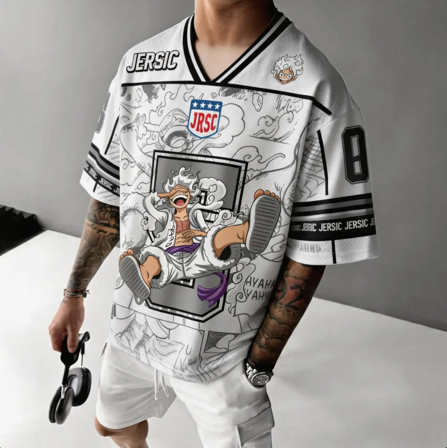 One Piece Luffy Gear5 Anime Football Jersey