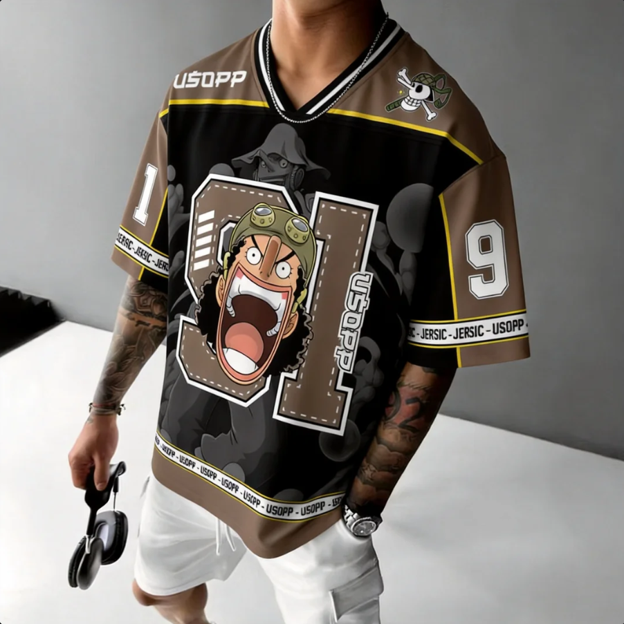 One Piece Usopp Anime Football Jersey