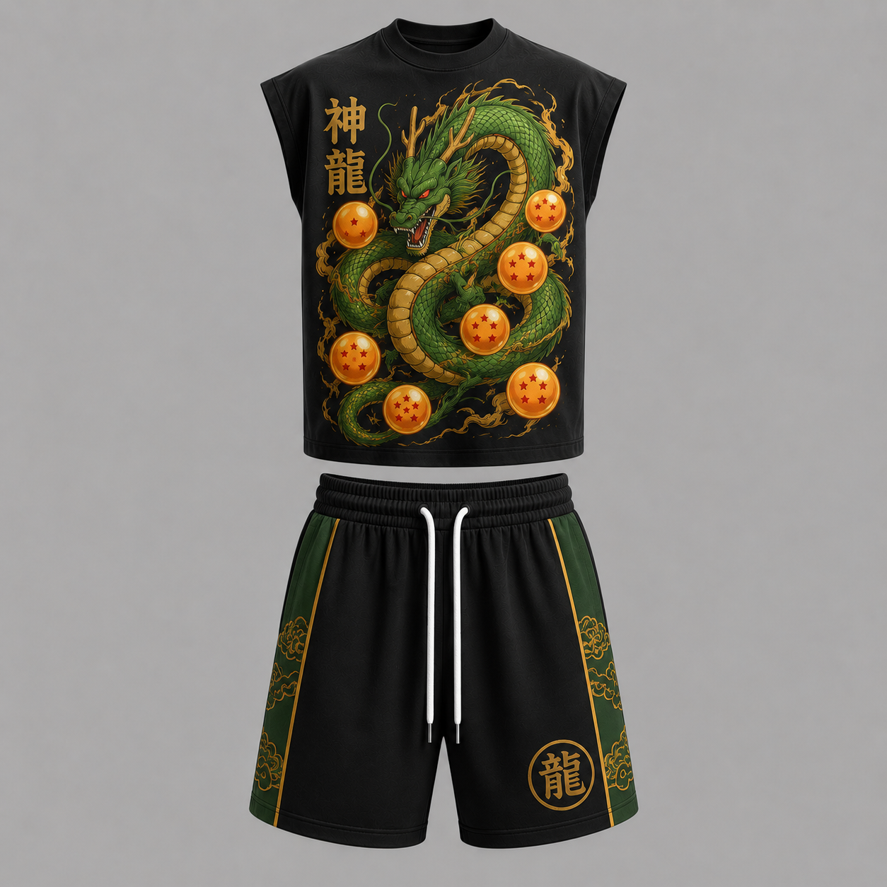 Dragon Ball Battle of Gods Sleeveless Tank Top & Shorts Two-Piece Streetwear Set