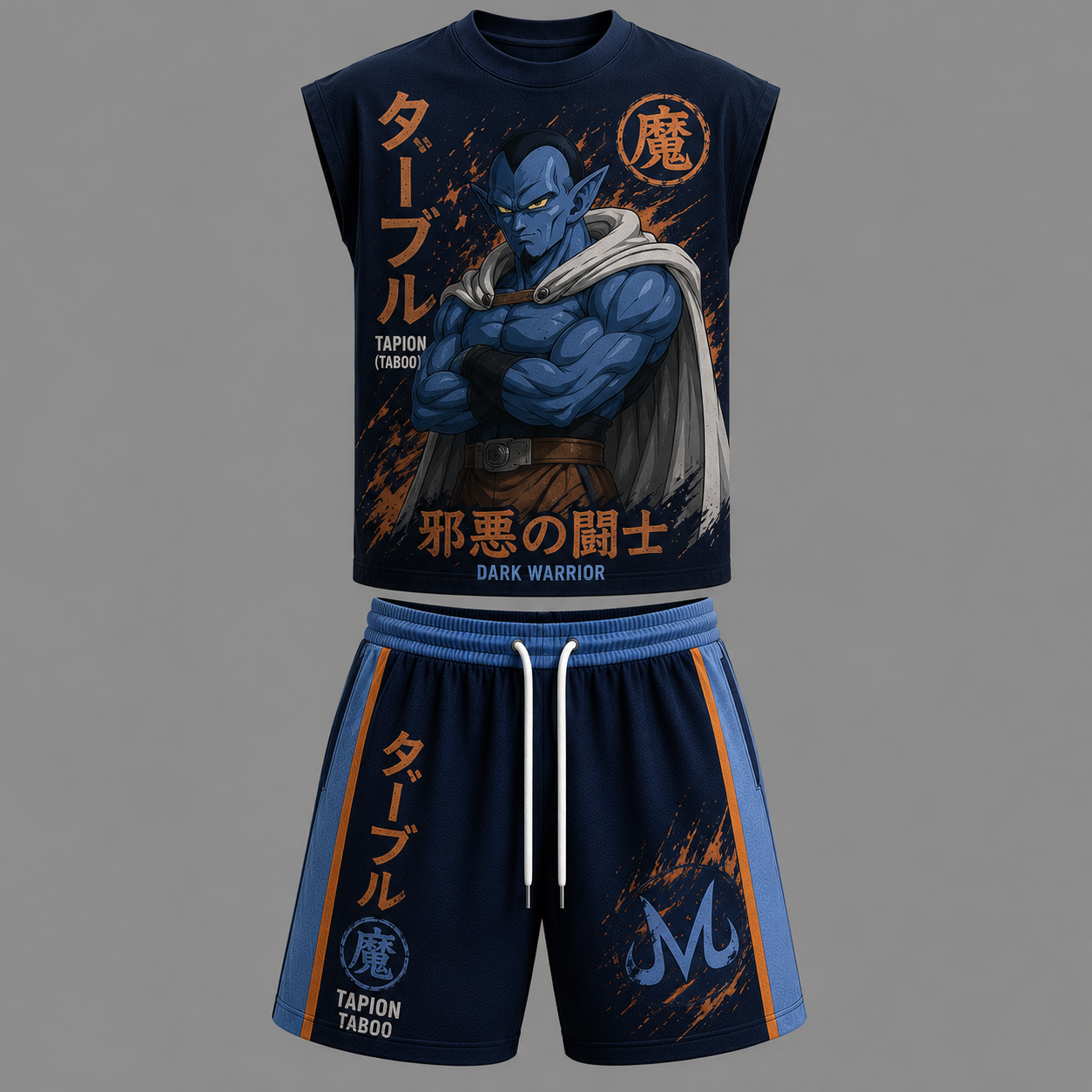 Dragon Ball Bojack Sleeveless Tank Top & Shorts Two-Piece Streetwear Set