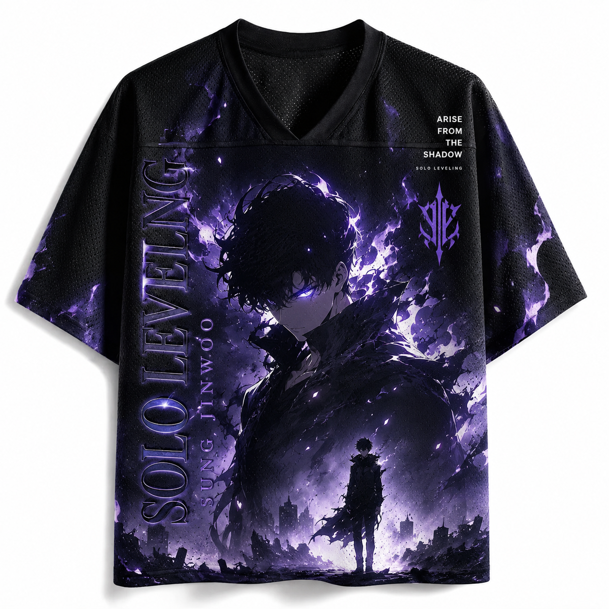  Solo Leveling Sung Jinwoo Anime Football Jersey