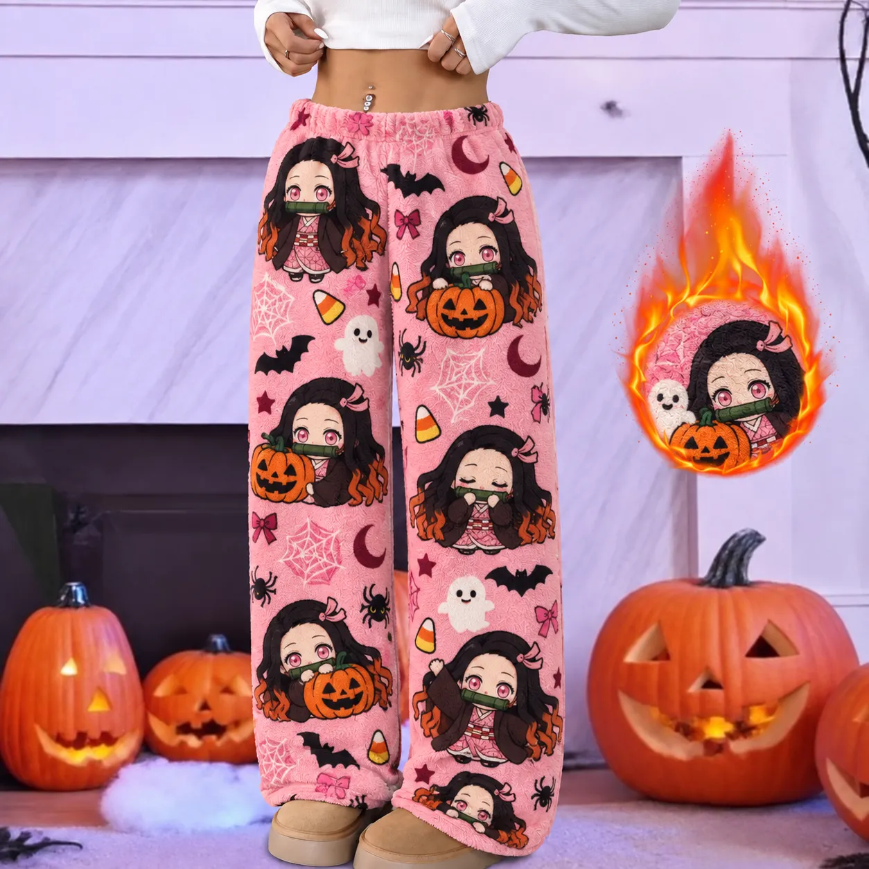 Women's Anime-Thermal Fleece Pants❄️
