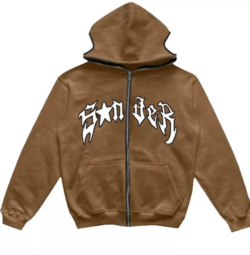 Spiderman Eye Mask Couple Hoodies Best Material- Y2K Streetwear Graphic Zip-Up Sweatshirt for Men and Women