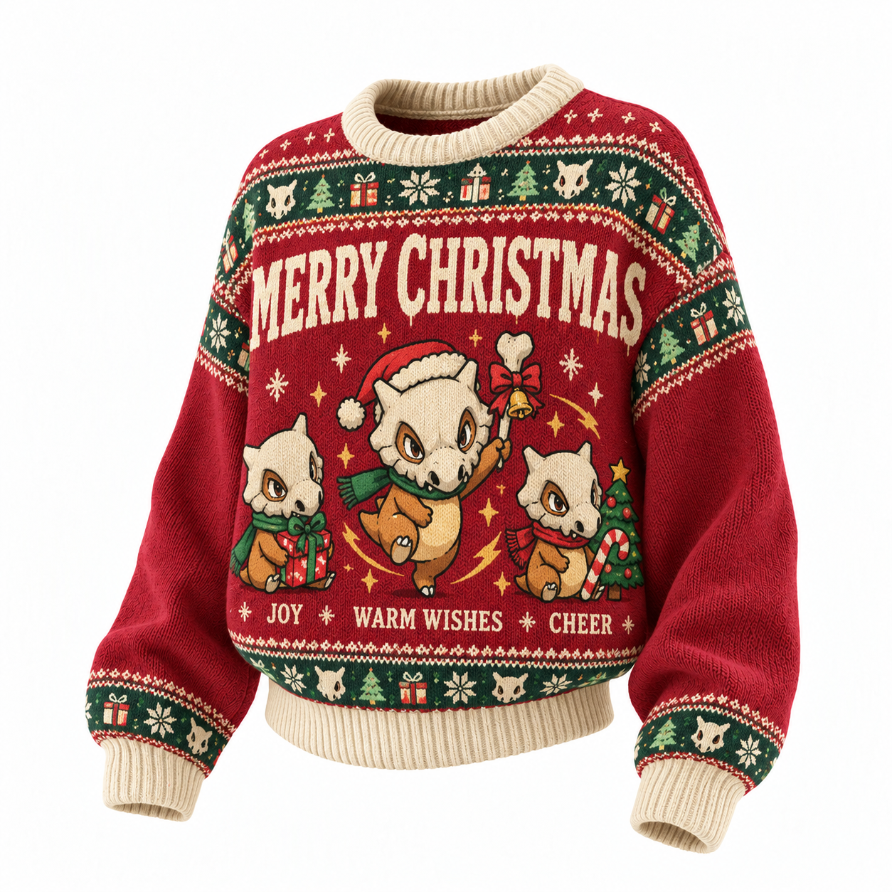 Pokemon Cubone Ugly Christmas Sweater