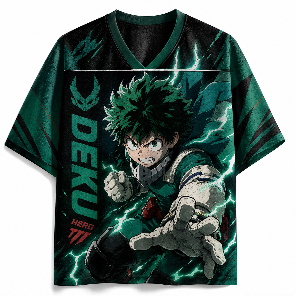 My Hero Academia Izuku Midoriya Anime Football Jersey