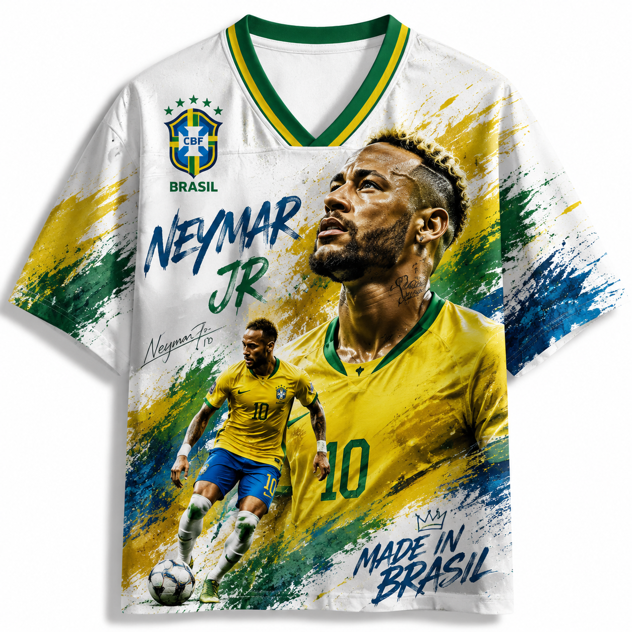 Neymar 10 Brazil 2026 World Cup Soccer Football Jersey