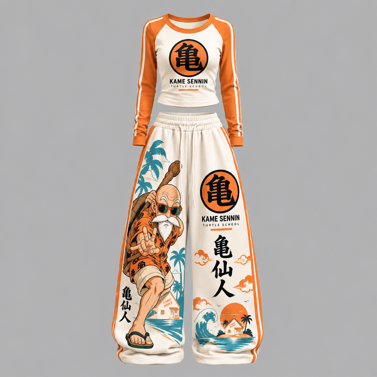 Dragon Ball Z Long-Sleeved Double-Layer Stretch Pants Set