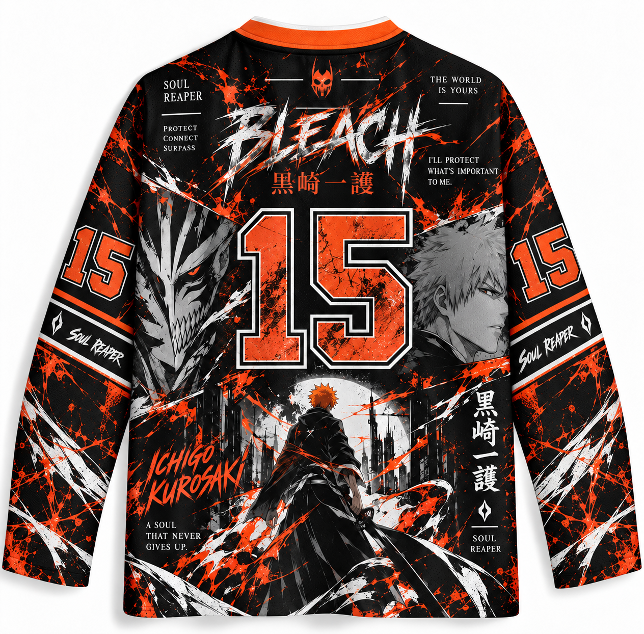 Bleach Unisex Anime Football  Long-sleeveless Jersey