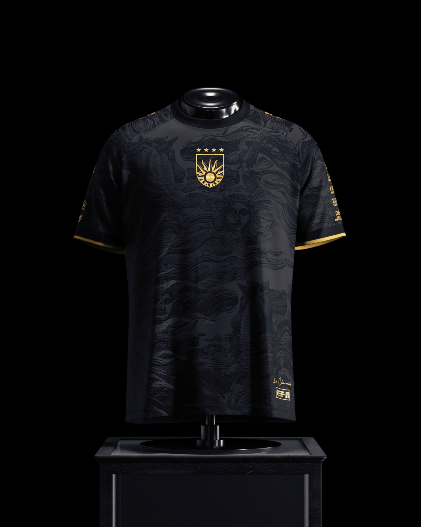 Uruguay Heritage Jersey (2026WC Edition) - Black