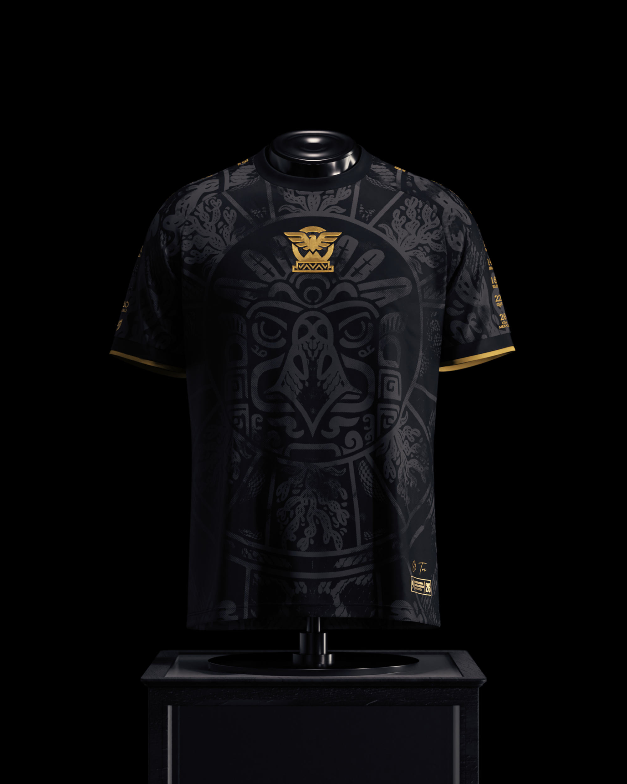 Mexico Heritage Jersey (2026WC Edition) - Black