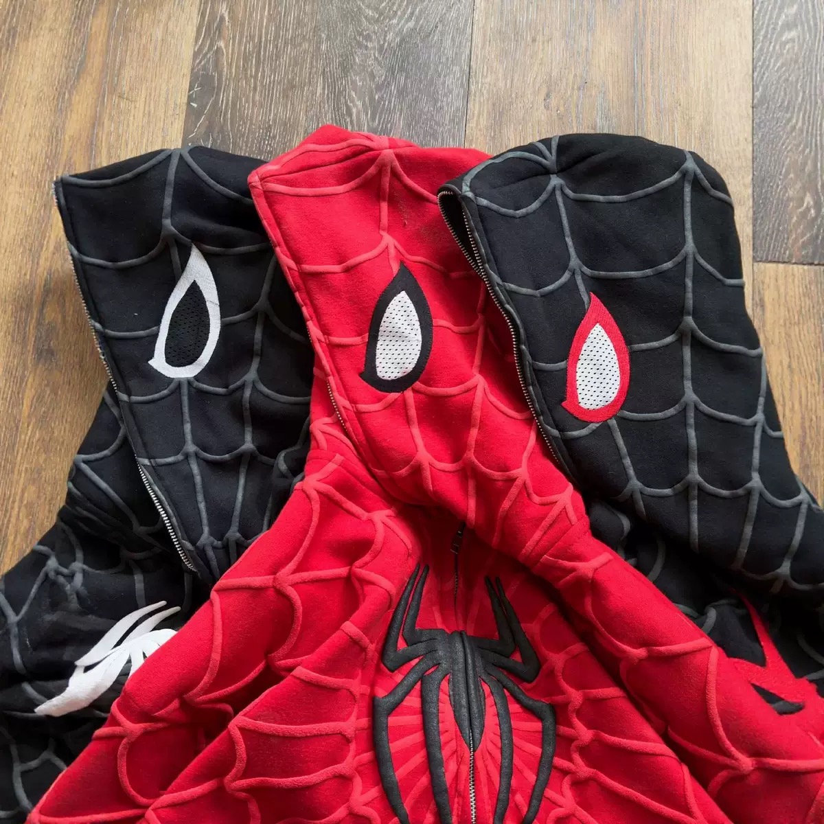 Spiderman New Eye Mask Couple Hoodies Best Material- Y2K Streetwear Zip-Up Sweatshirt for Men and Women