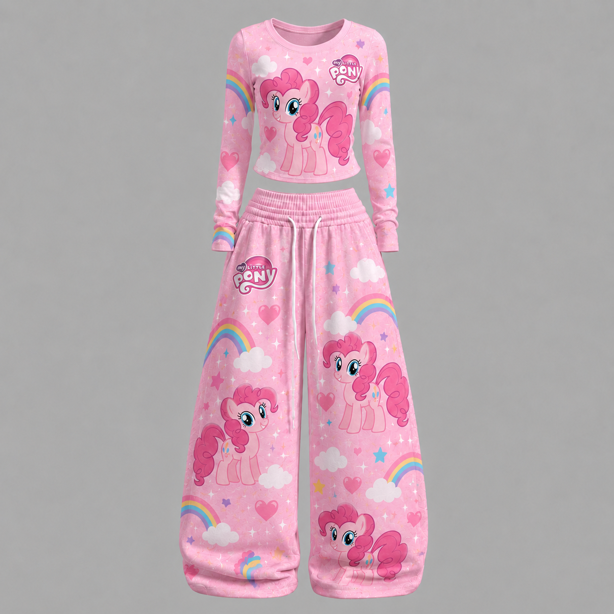 My Little Pony Long-sleeved double-layer stretch pants set