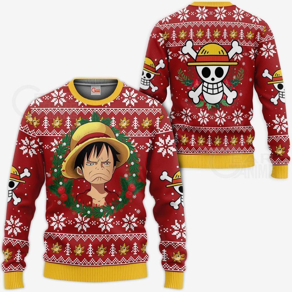 Monkey D. Luffy Ugly Christmas Sweater Xmas For Fans One Piece GG0711