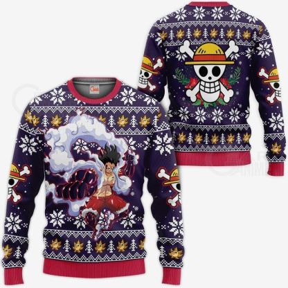 Luffy Gear 4 Ugly Christmas Sweater Anime Xmas One Piece GG0711