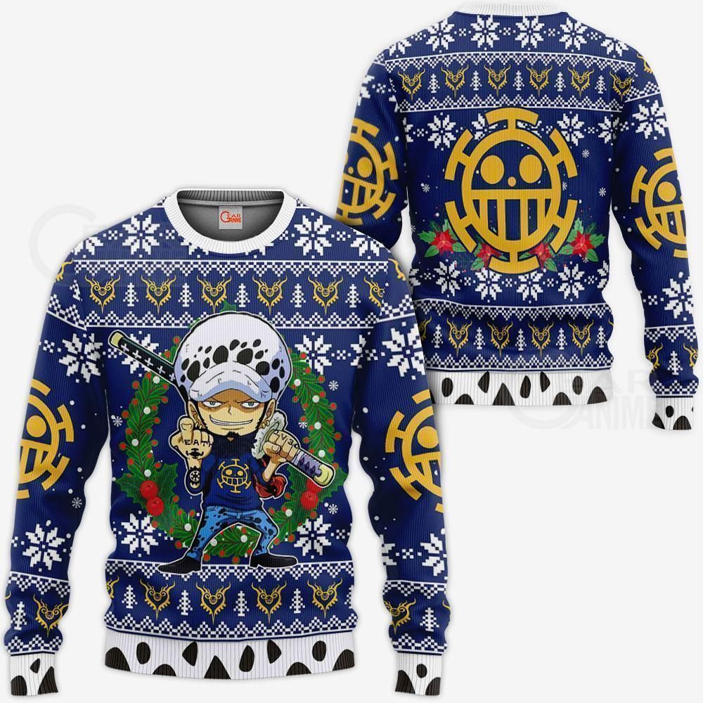 Trafalgar Law Ugly Christmas Sweater Anime Xmas One Piece GG0711
