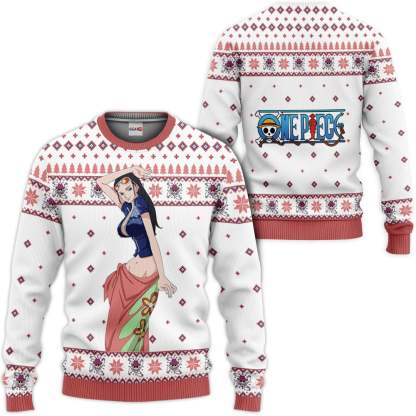 Nico Robin Anime Ugly Christmas Sweater One Piece