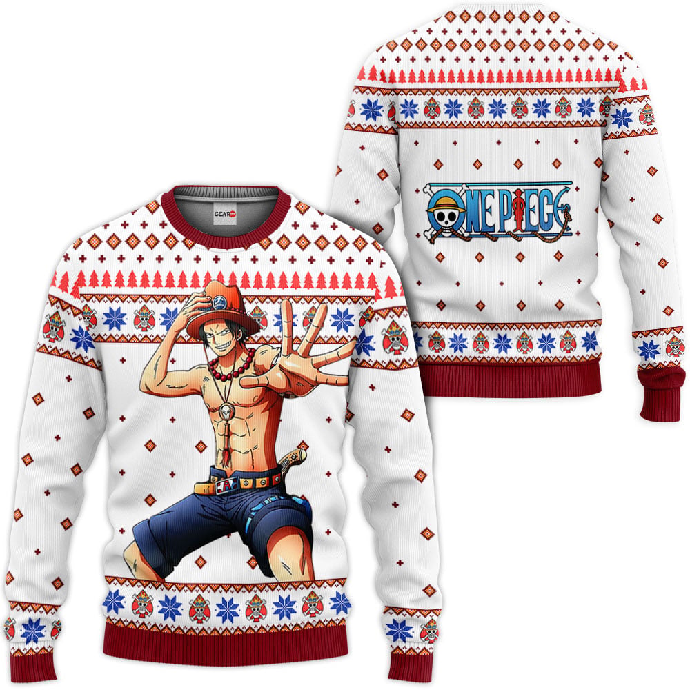 Ace Anime Ugly Christmas Sweater One Piece
