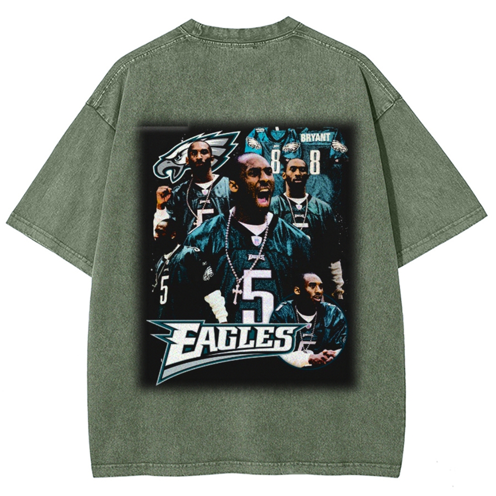 EAGLES KOBE Unisex Fit Washed T-Shirt
