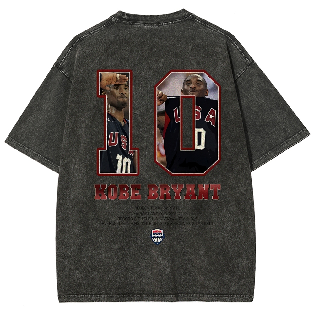 Kobe USA Team Unisex Fit Washed T-Shirt