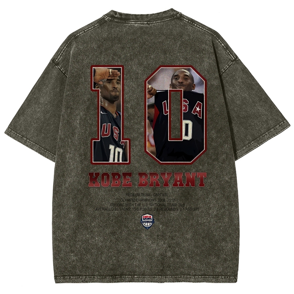 Kobe USA Team Unisex Fit Washed T-Shirt