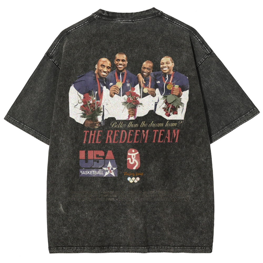 USA REDEEM TEAM Unisex Fit Washed T-Shirt