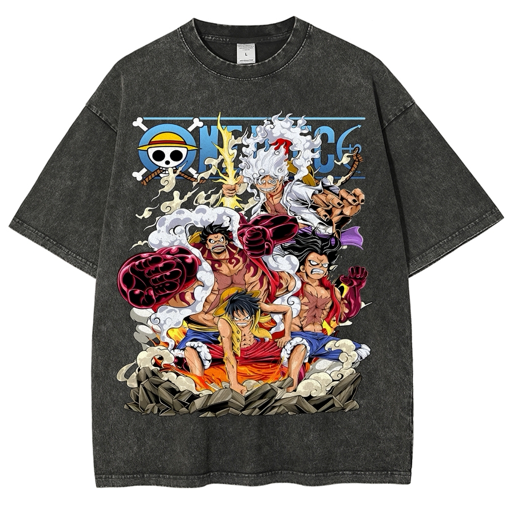 One Piece x Avenger Unisex Fit Washed T-Shirt