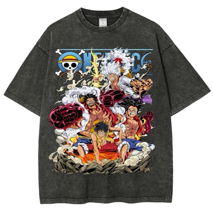 One Piece x Avenger Unisex Fit Washed T-Shirt