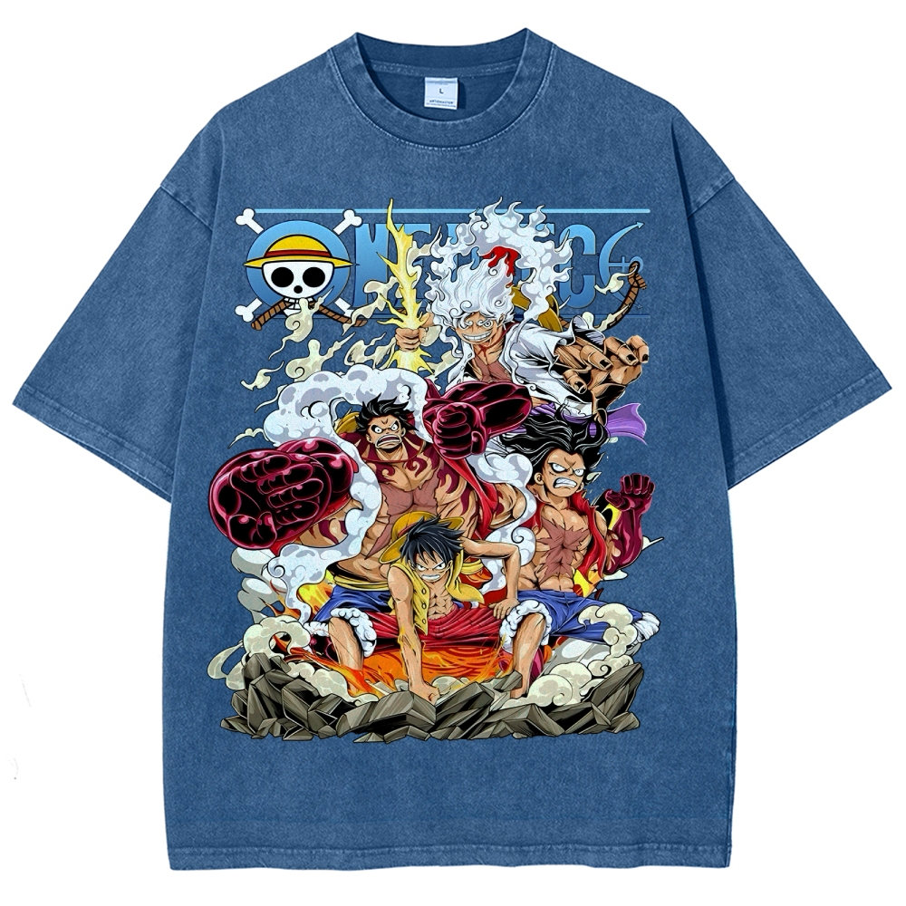 One Piece x Avenger Unisex Fit Washed T-Shirt