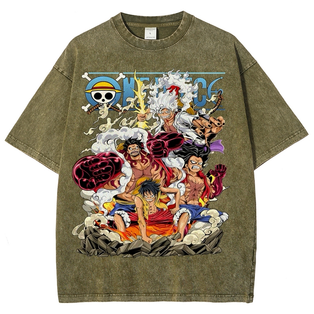 One Piece x Avenger Unisex Fit Washed T-Shirt