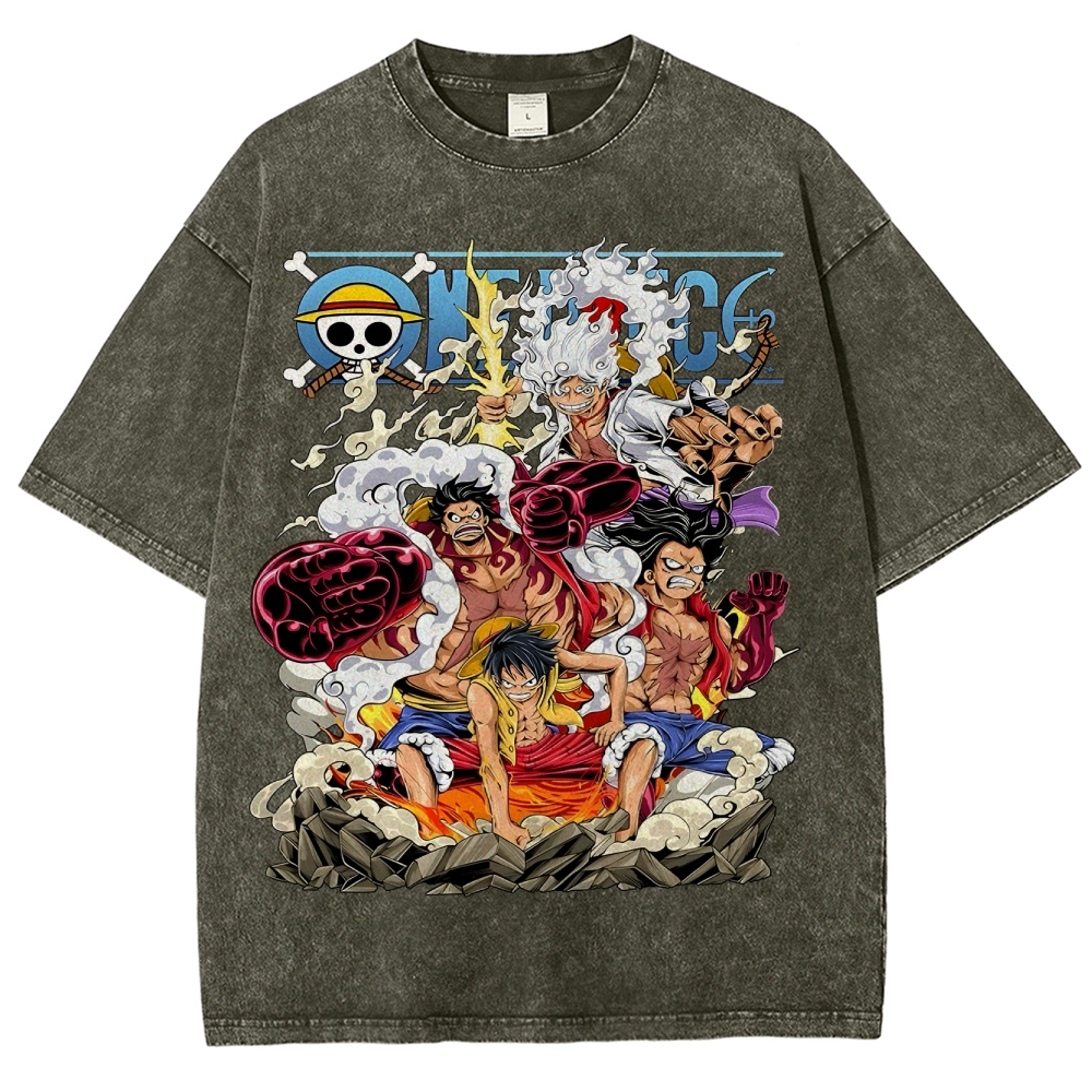 One Piece x Avenger Unisex Fit Washed T-Shirt