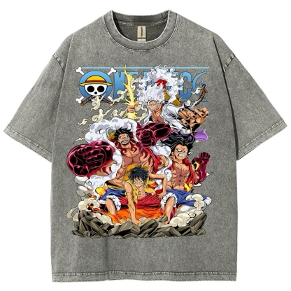 One Piece x Avenger Unisex Fit Washed T-Shirt