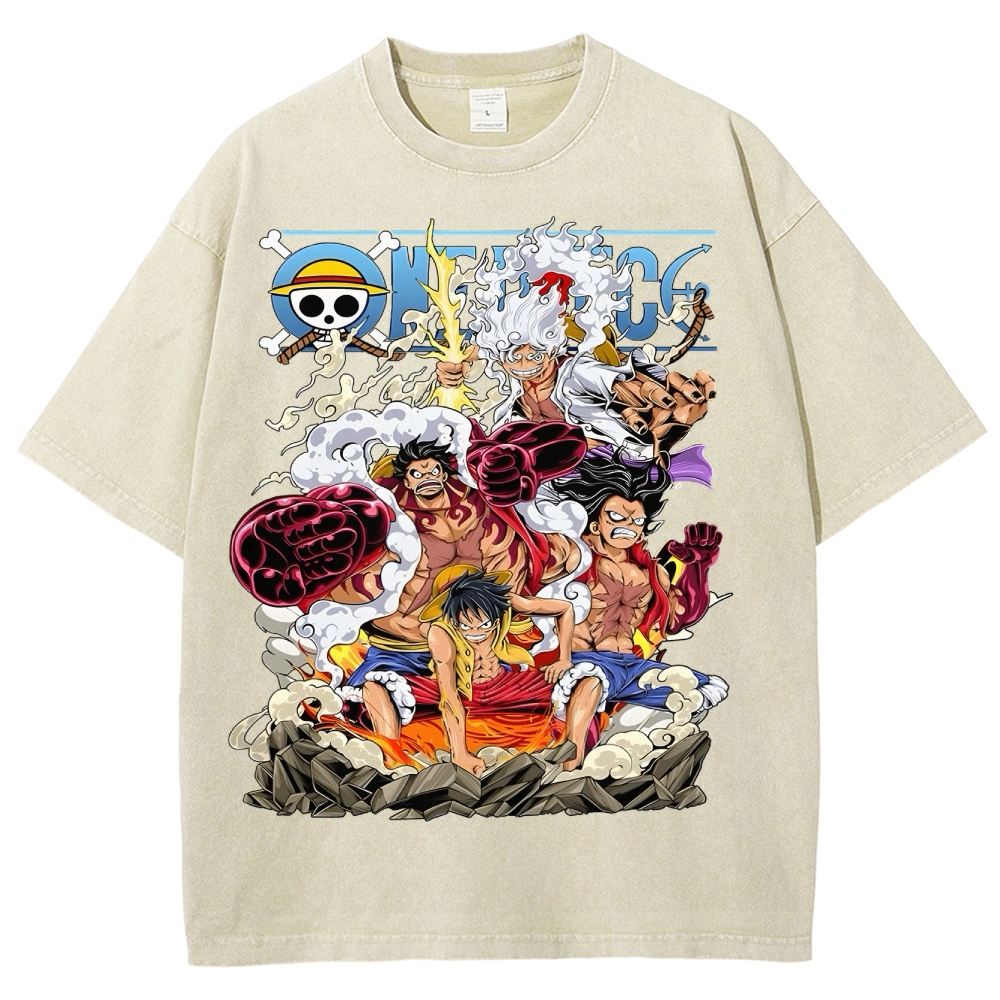 One Piece x Avenger Unisex Fit Washed T-Shirt