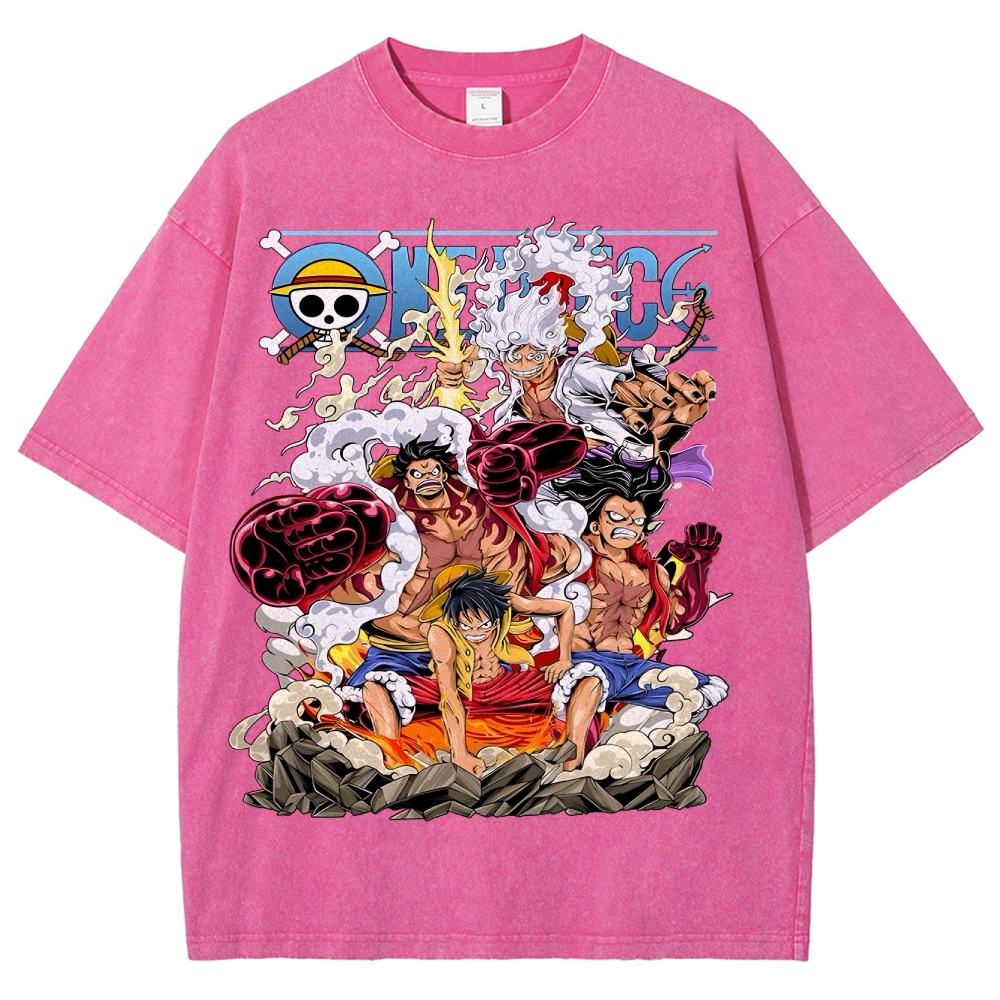 One Piece x Avenger Unisex Fit Washed T-Shirt