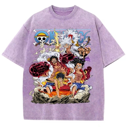 One Piece x Avenger Unisex Fit Washed T-Shirt