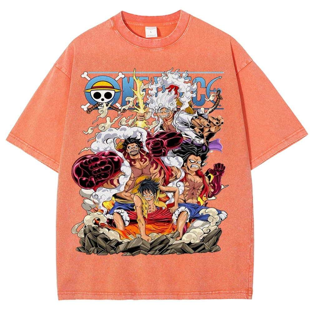 One Piece x Avenger Unisex Fit Washed T-Shirt