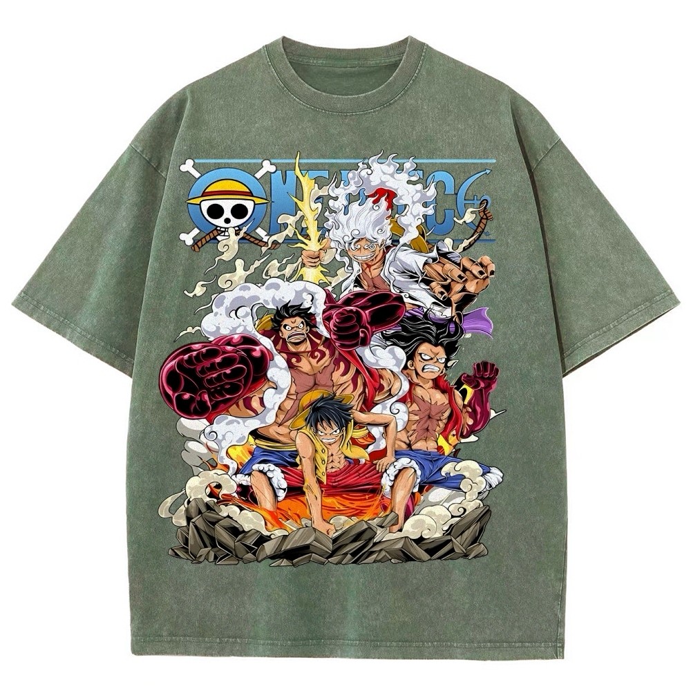 One Piece x Avenger Unisex Fit Washed T-Shirt