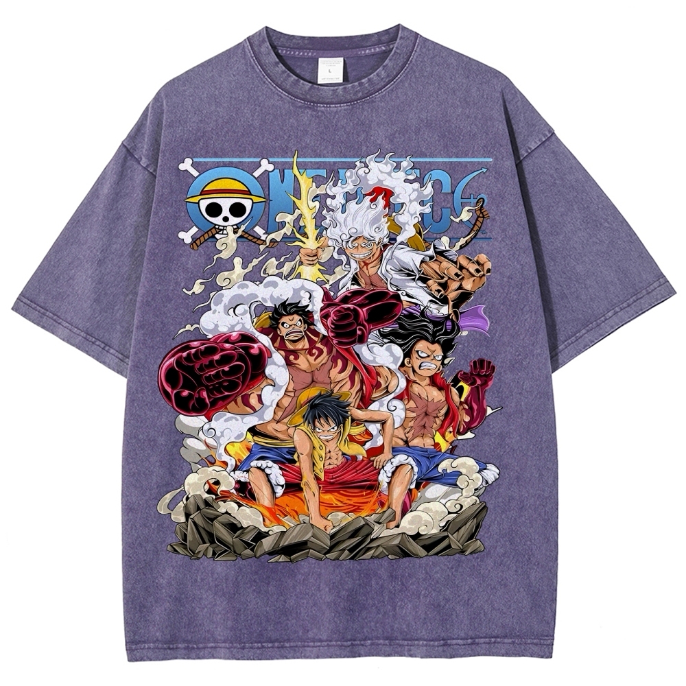 One Piece x Avenger Unisex Fit Washed T-Shirt