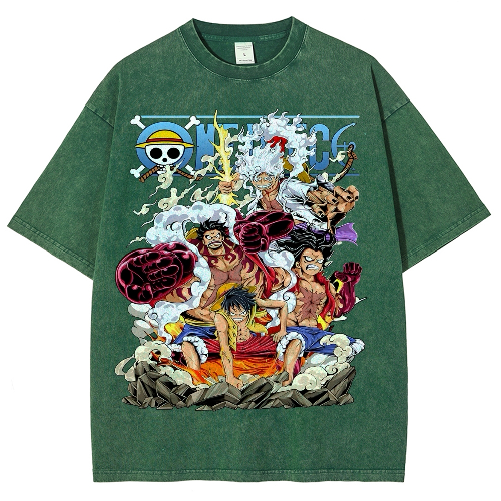 One Piece x Avenger Unisex Fit Washed T-Shirt