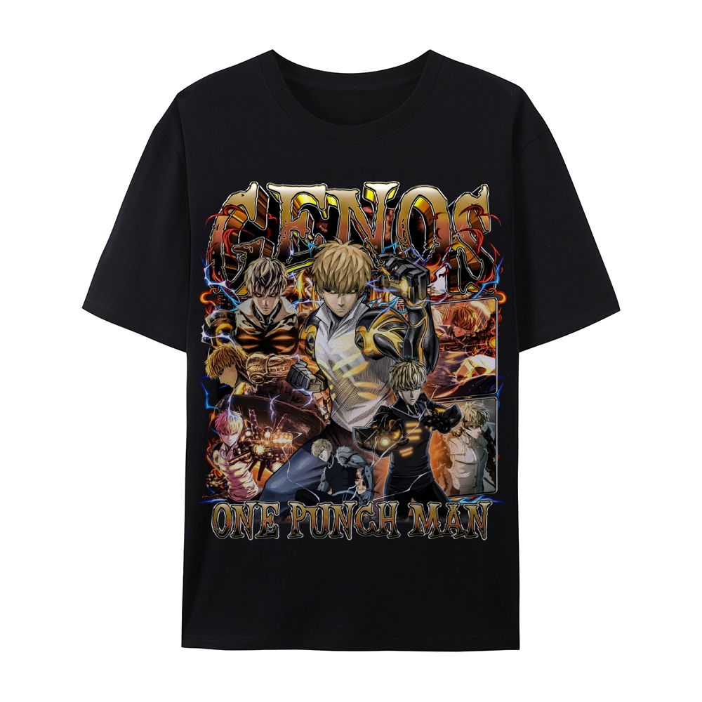 One Punch Man Unisex-Adult Cotton Casual Short Sleeve T-Shirt 