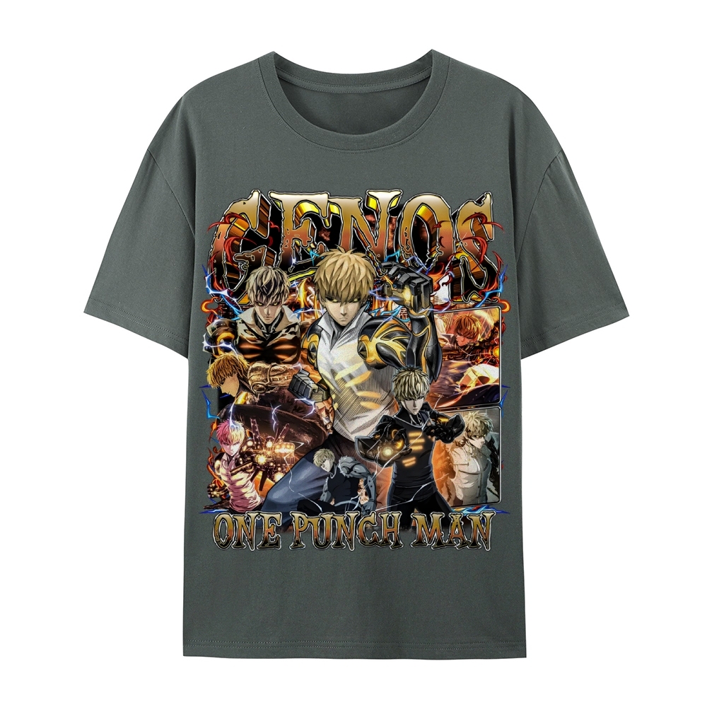One Punch Man Unisex-Adult Cotton Casual Short Sleeve T-Shirt 