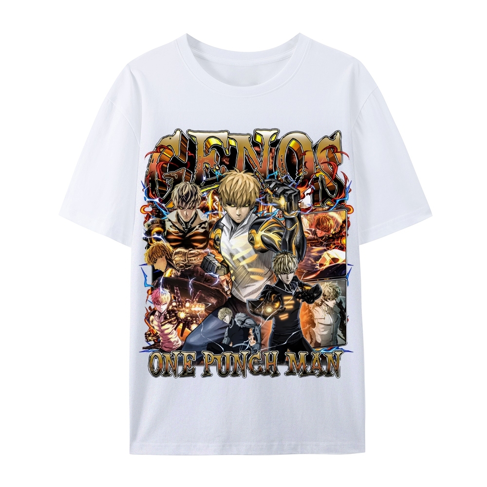 One Punch Man Unisex-Adult Cotton Casual Short Sleeve T-Shirt 
