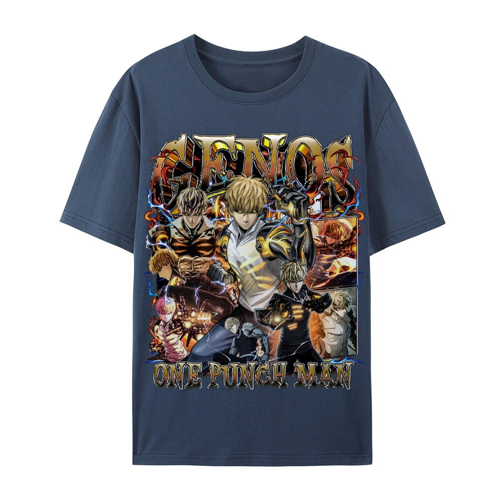 One Punch Man Unisex-Adult Cotton Casual Short Sleeve T-Shirt 