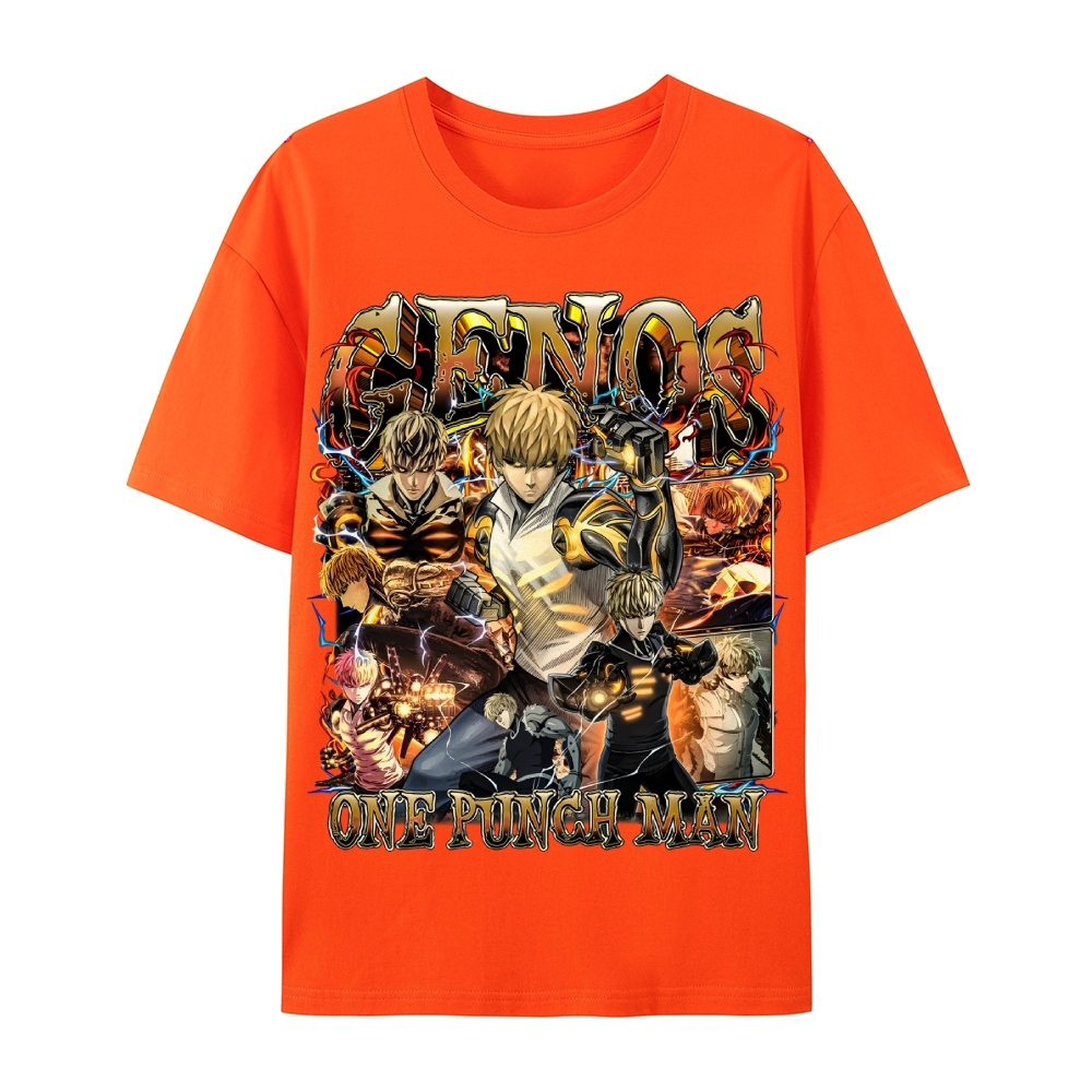 One Punch Man Unisex-Adult Cotton Casual Short Sleeve T-Shirt 